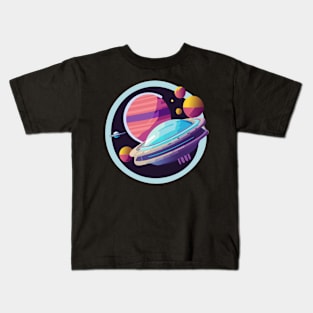 retro futuristic Kids T-Shirt